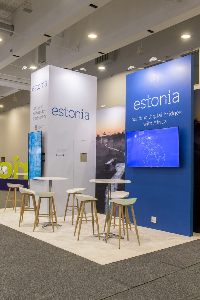 exhibition stand builder jane&paul for Estonia at Africa Tech Fest 