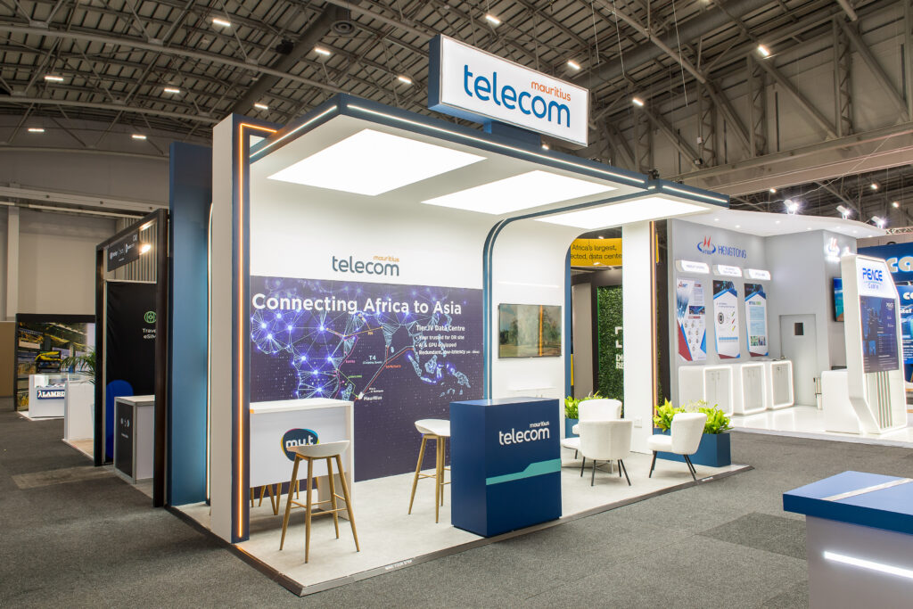 exhibition stand design and built by jane&paul at AfricaCom