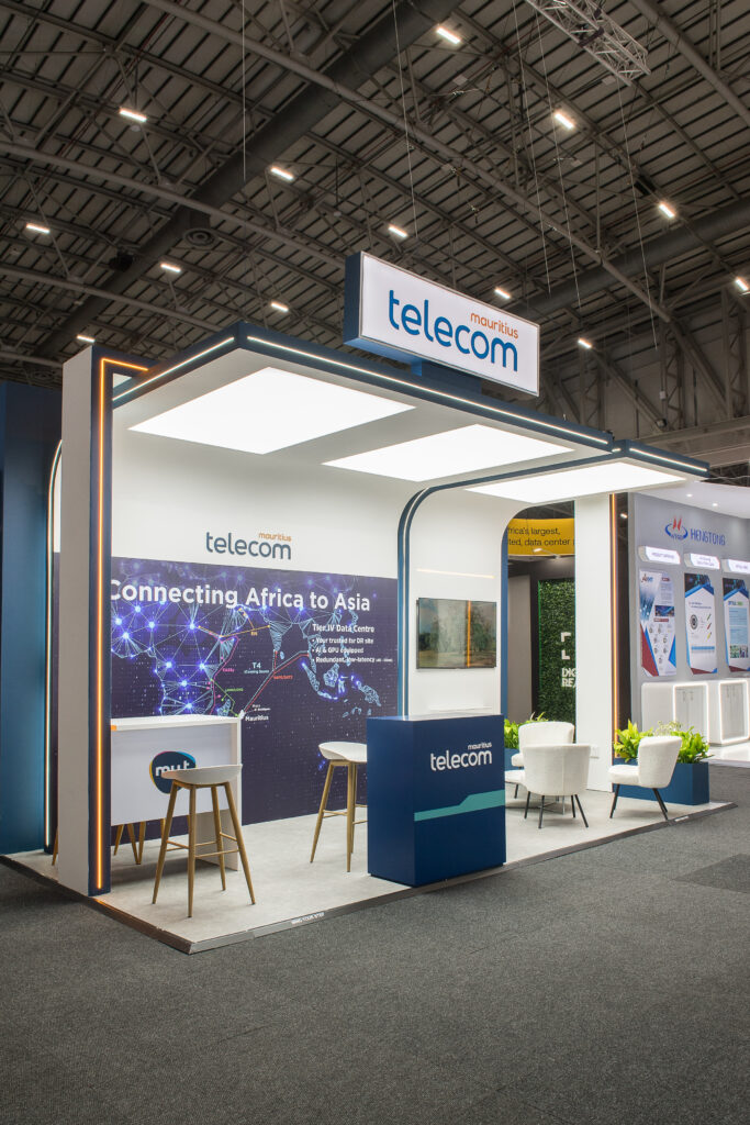 exhibition stand builders jane&paul for Mauritius Telecom 