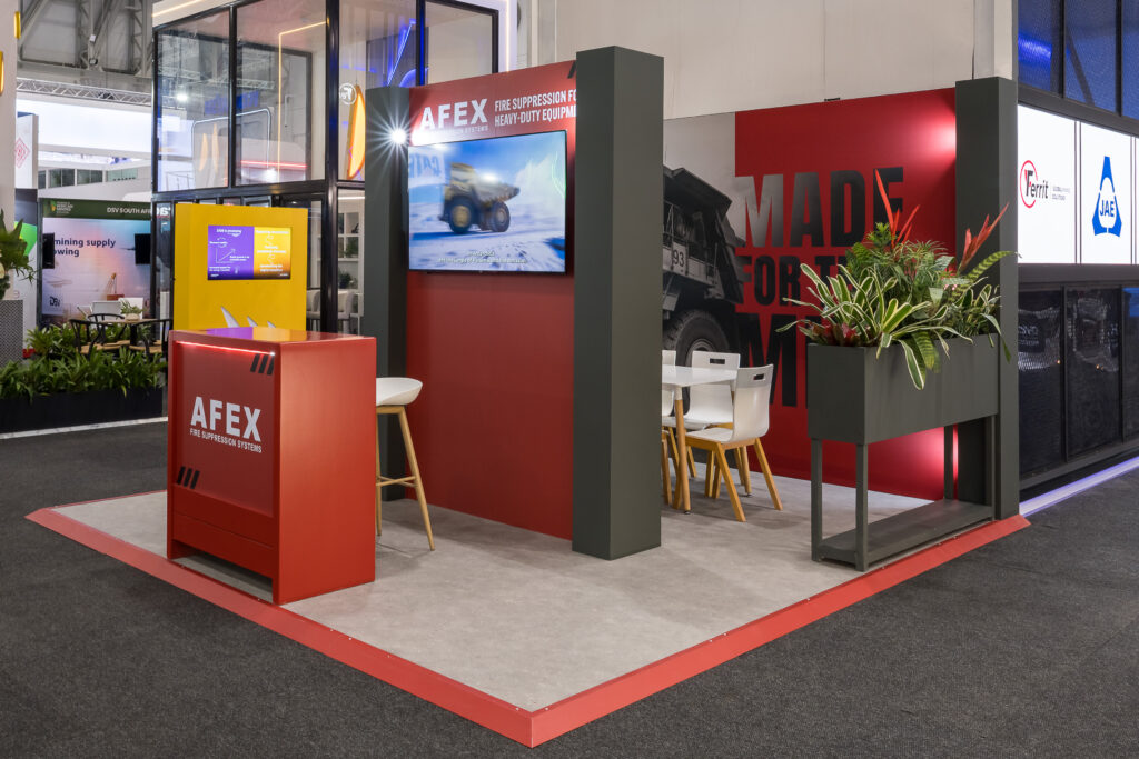 exhibition stand for AFEX by jane&paul at Mining Indaba 2026 