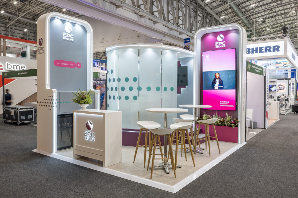 custom exhibitions stand by jane&paul at Mining Indaba